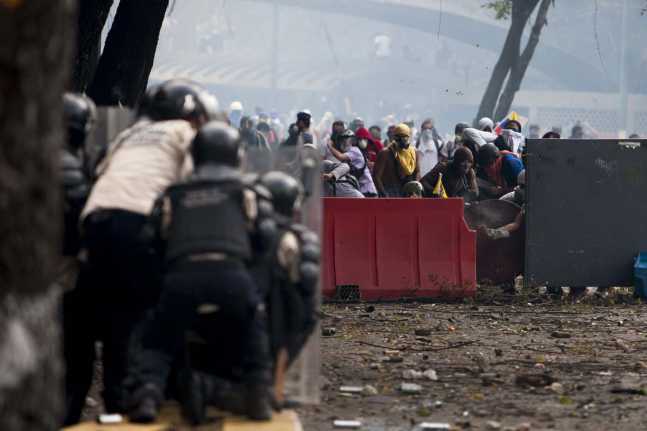 PROTESTAS CONTRA EL GOBIERNO DEL PRESIDENTE VENEZOLANO NICOLÁS MADURO