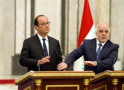 Francia se unirá a ataques aéreos liderados por EE.UU contra Irak