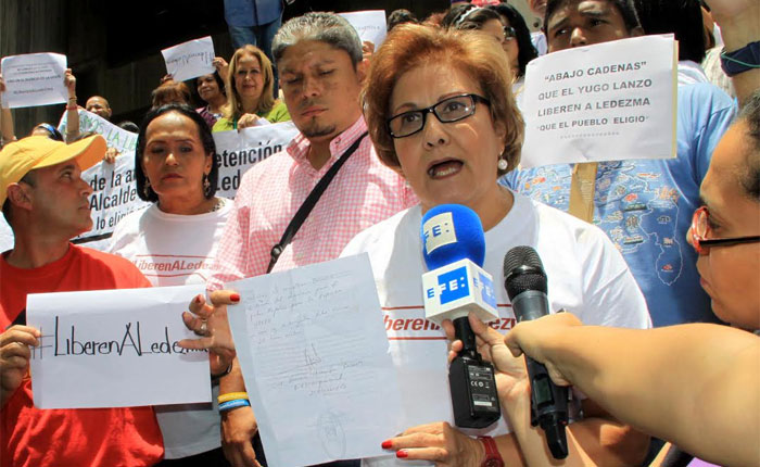 Trabajadores Metropolitanos protestaron para pedir liberación de Ledezma a dos meses de su detención