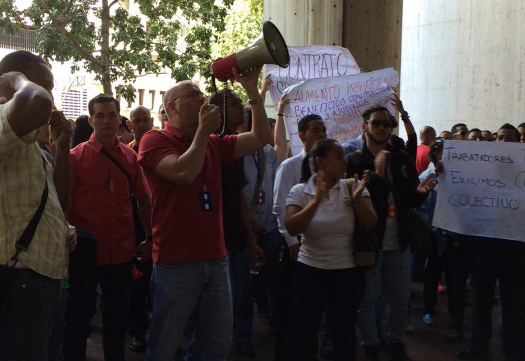 Trabajadores del Poder Judicial  protestan por reinvidicaciones laborales