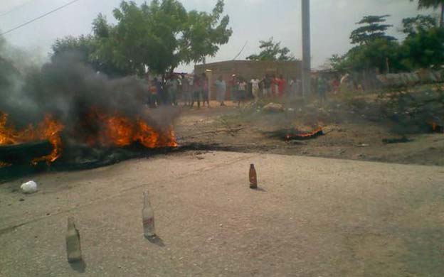 [En Maracaibo] Quemaron puesto de la GNB de La Sibucara