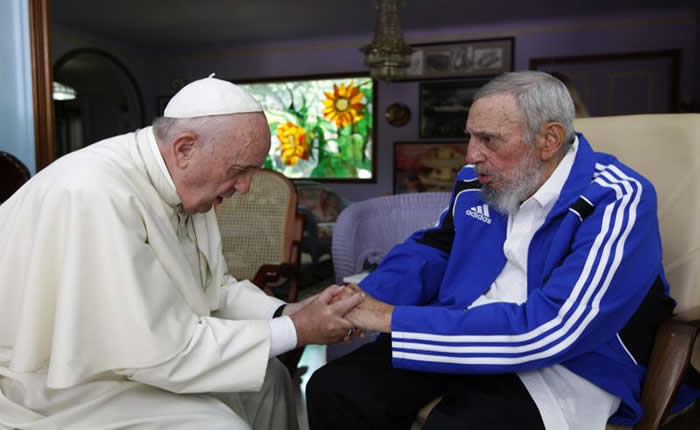 Hijo de Fidel Castro: Parecía que mi padre y el papa se conocían de toda la vida