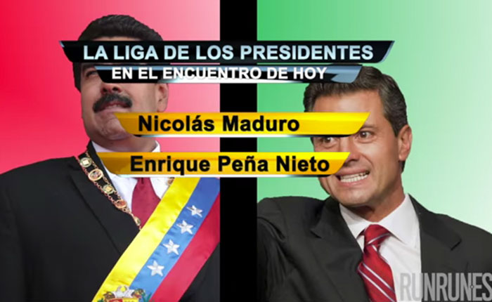 La Liga de los Presidentes: Nicolás Maduro vs Enrique Peña Nieto