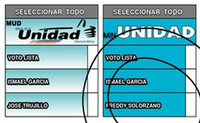 MUD denunció ante el CNE a partido que “busca confundir” a los electores