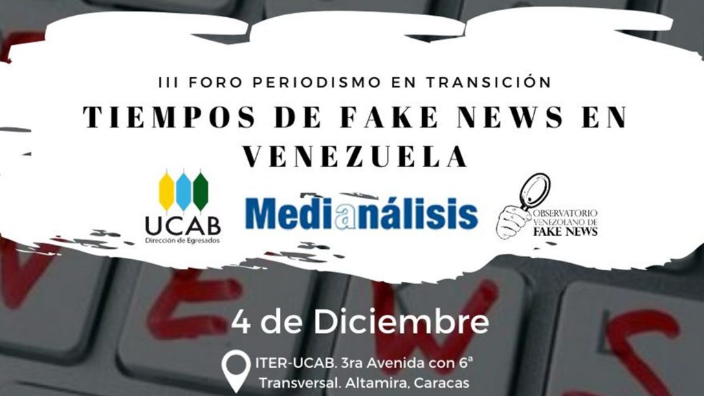Observatorio Venezolano de Fake News ofrecerá antídoto anti falsedades el próximo 4-D