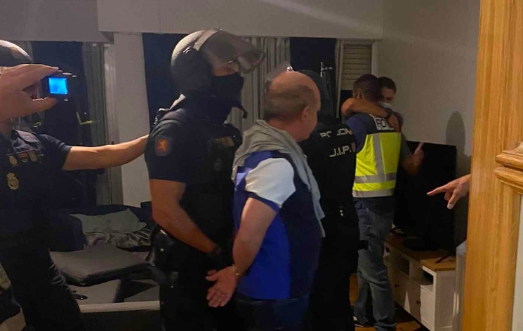 Policía Nacional de España anunció detención del Pollo Carvajal
