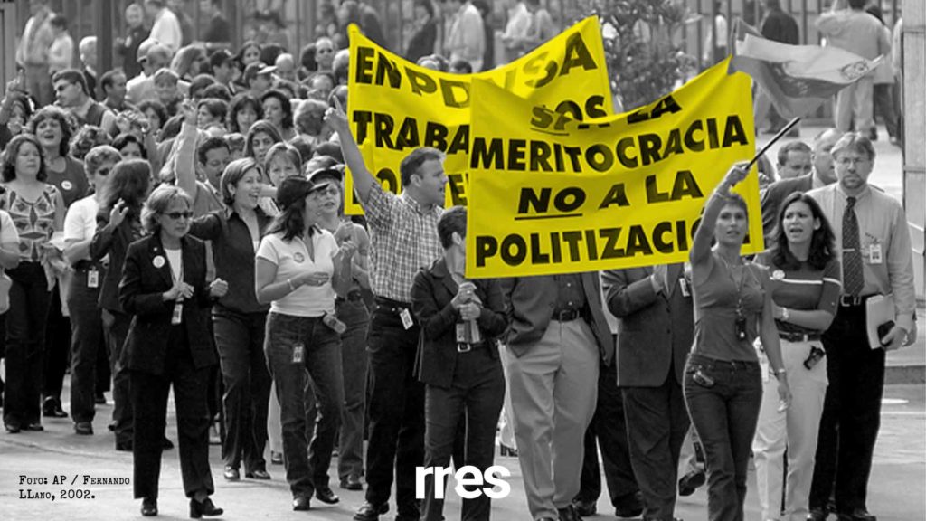 Veinte años después, por Eddie Ramírez S. Foto Paro petrolero de 2002. Fernando Llano_AP