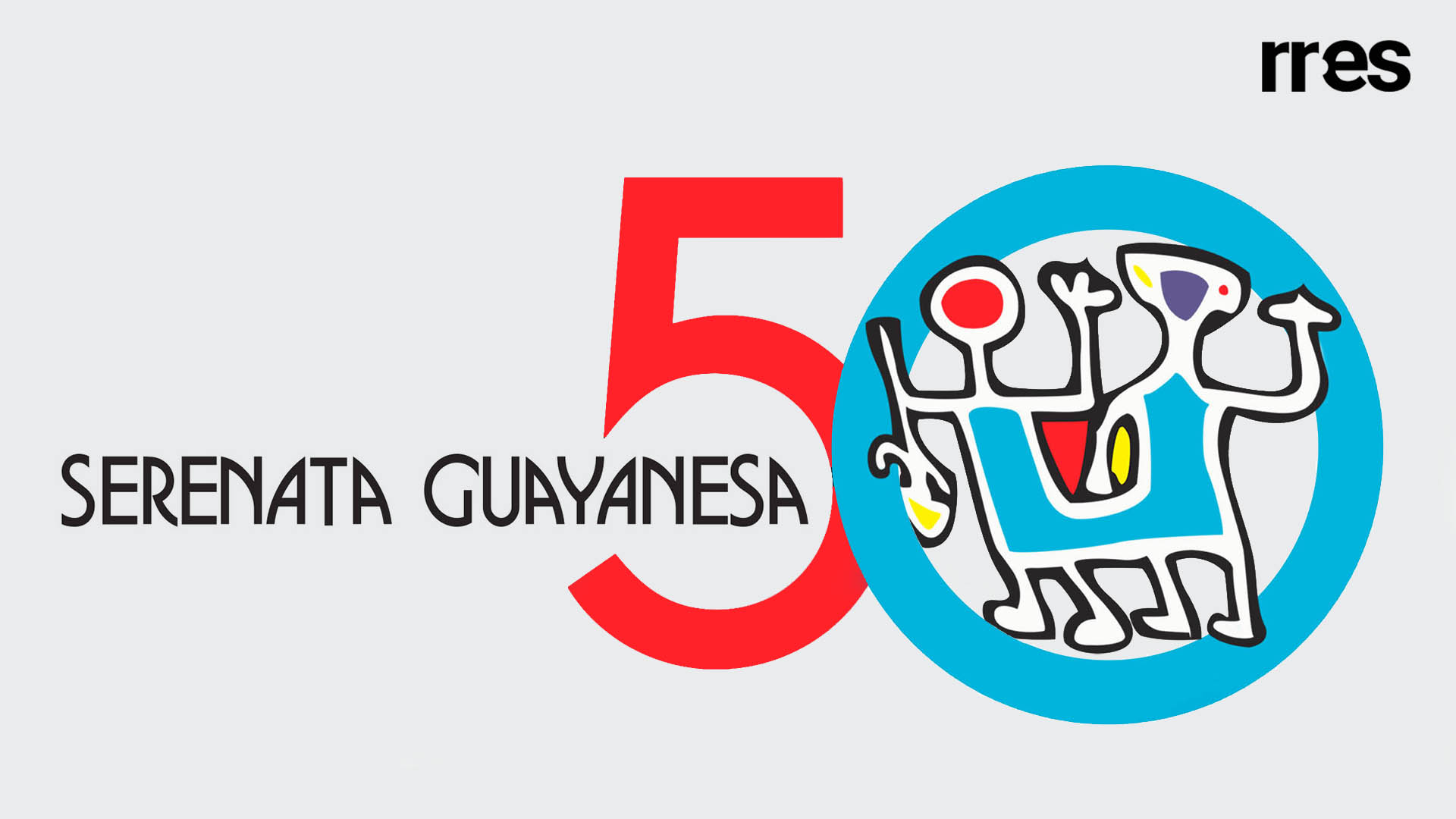50 años de Serenata Guayanesa_por Carolina Jaimes Branger. Logo de Serenata Guayanesa. Compo. de Runrunes