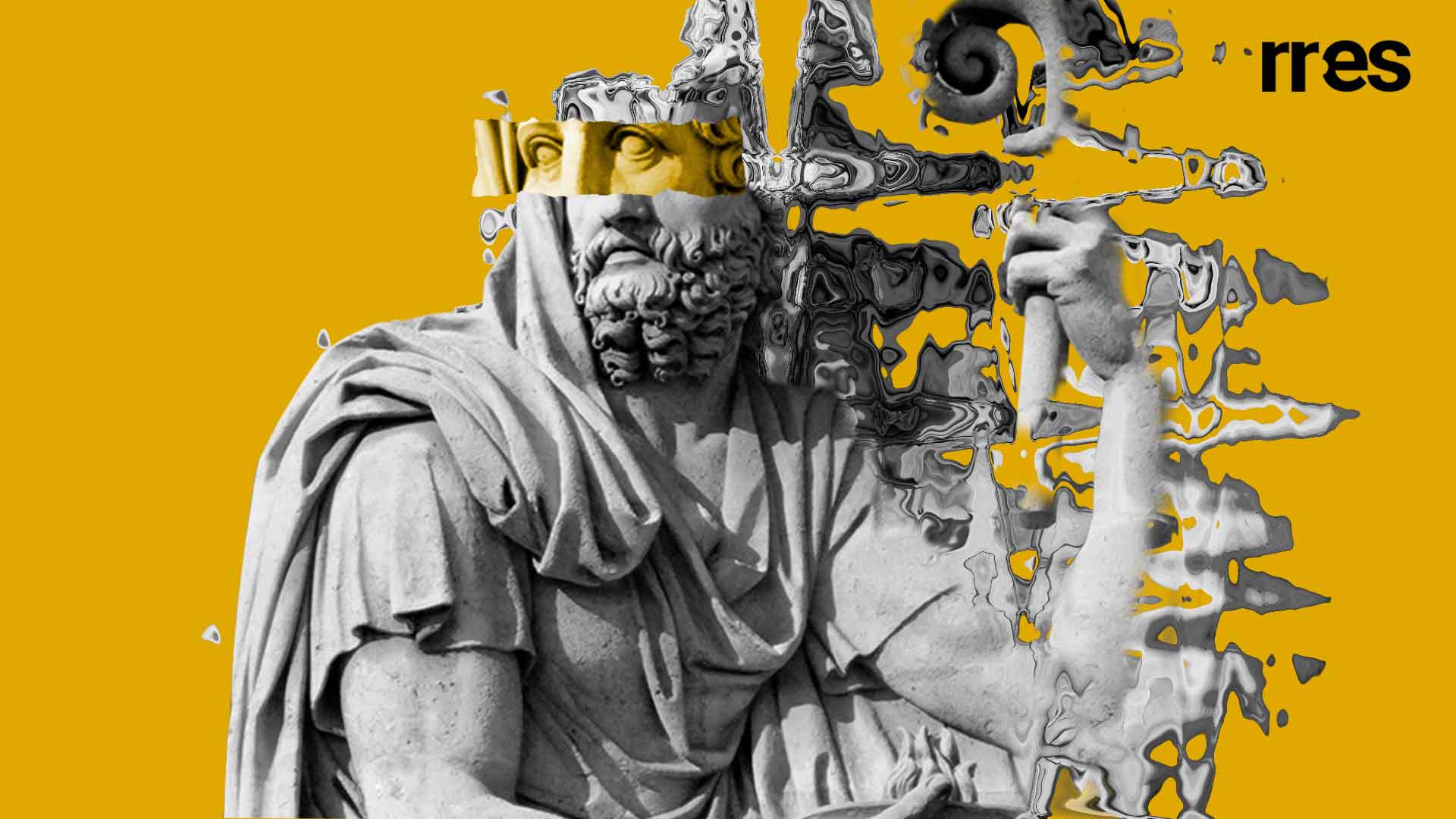 El peligro de la historia, por Antonio José Monagas. Imagen distorsionada de Herodoto, padre de la historia (en el Louvre).