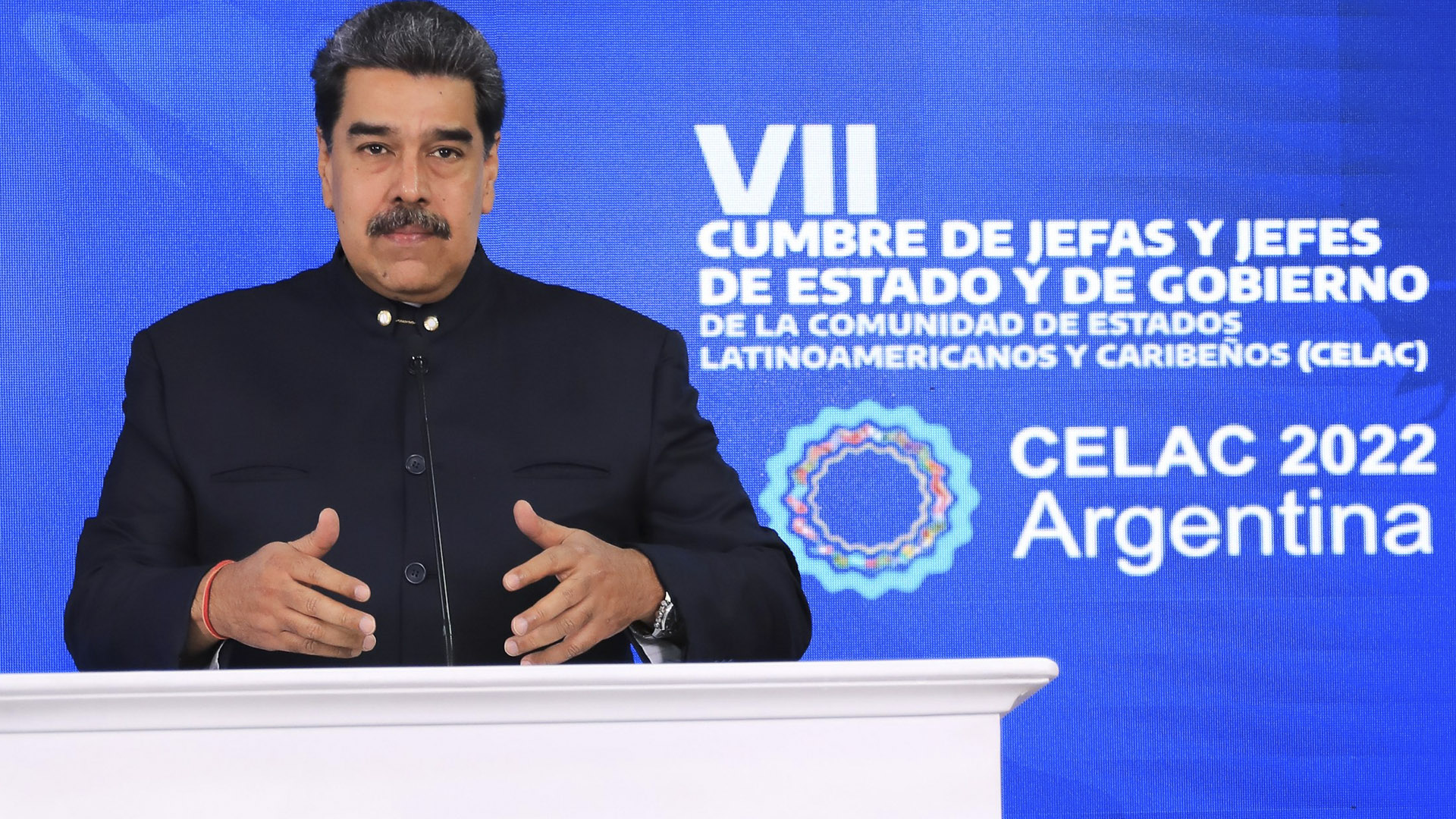 A distancia Maduro pidió a la Celac unir fuerzas contra el “intervencionismo” y sanciones