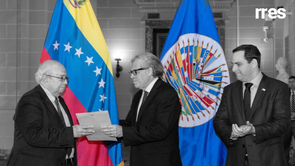 Venezuela se queda sin embajadores en EEUU y la OEA, por Edgar C. Otálvora. En la foto Tarre Briceño y Almagro