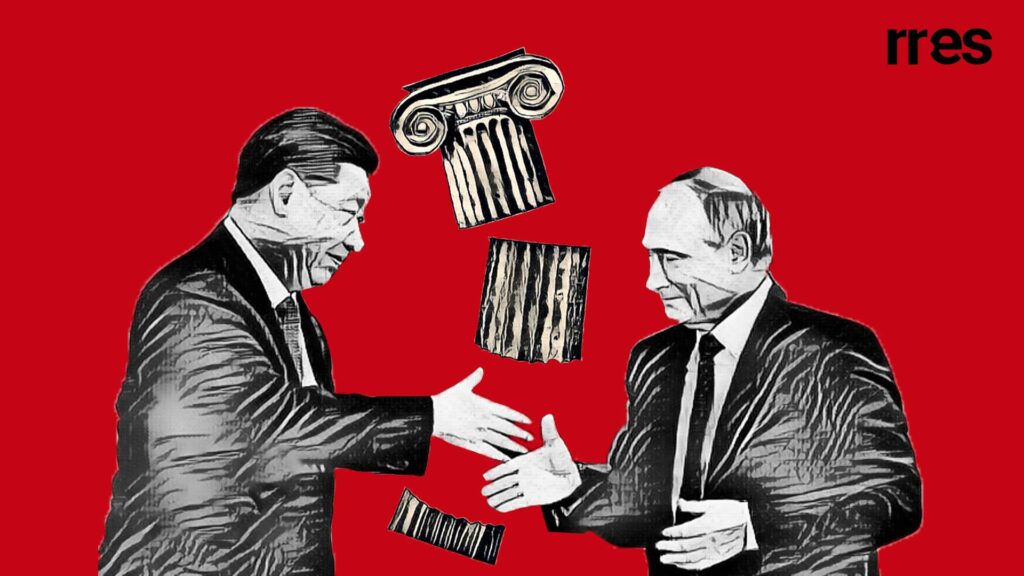 Xi Jinping y Vladímir Putin, por Tony Bianchi