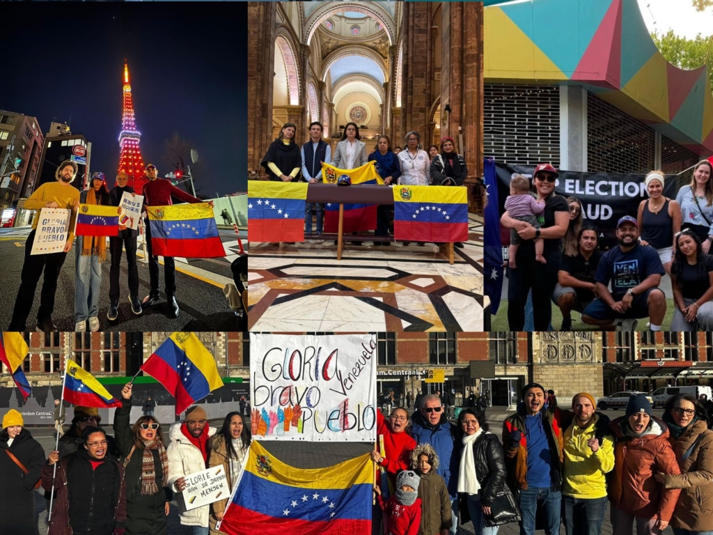 Venezolanos se concentraron en el exterior al grito de “Gloria al Bravo Pueblo”