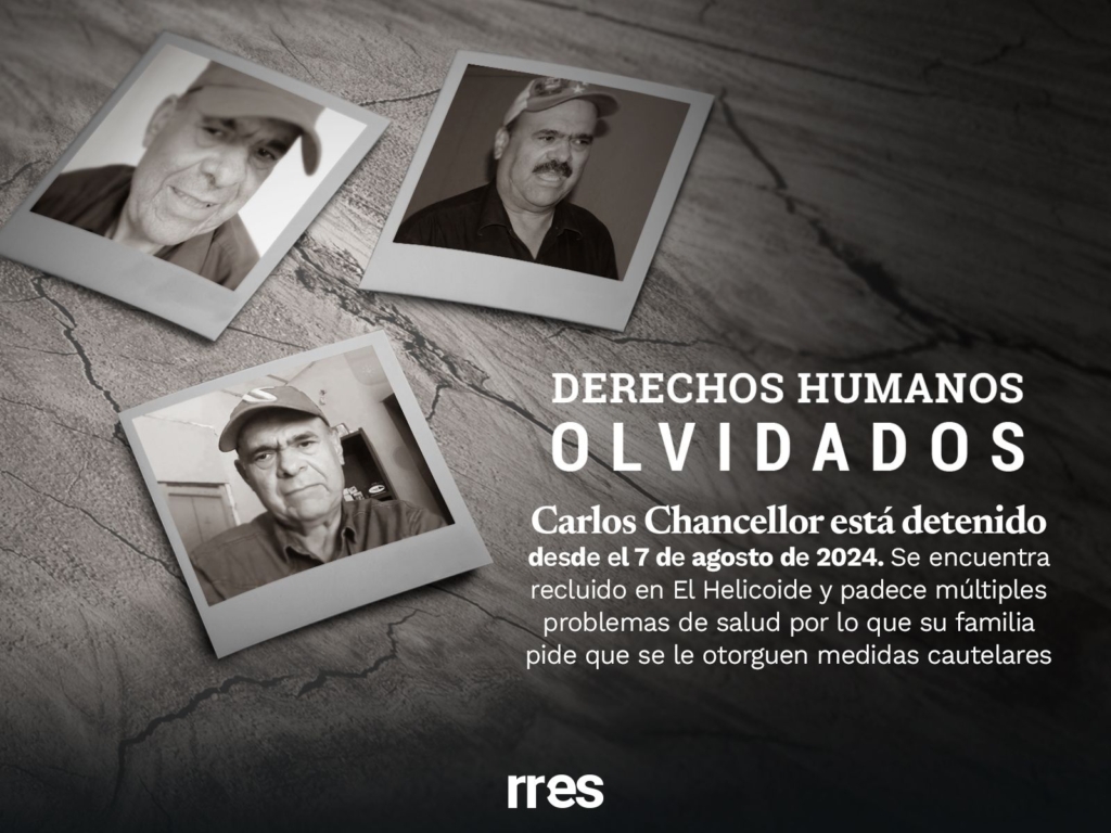 Familia de Carlos Chancellor clama por medidas cautelares por problemas de salud