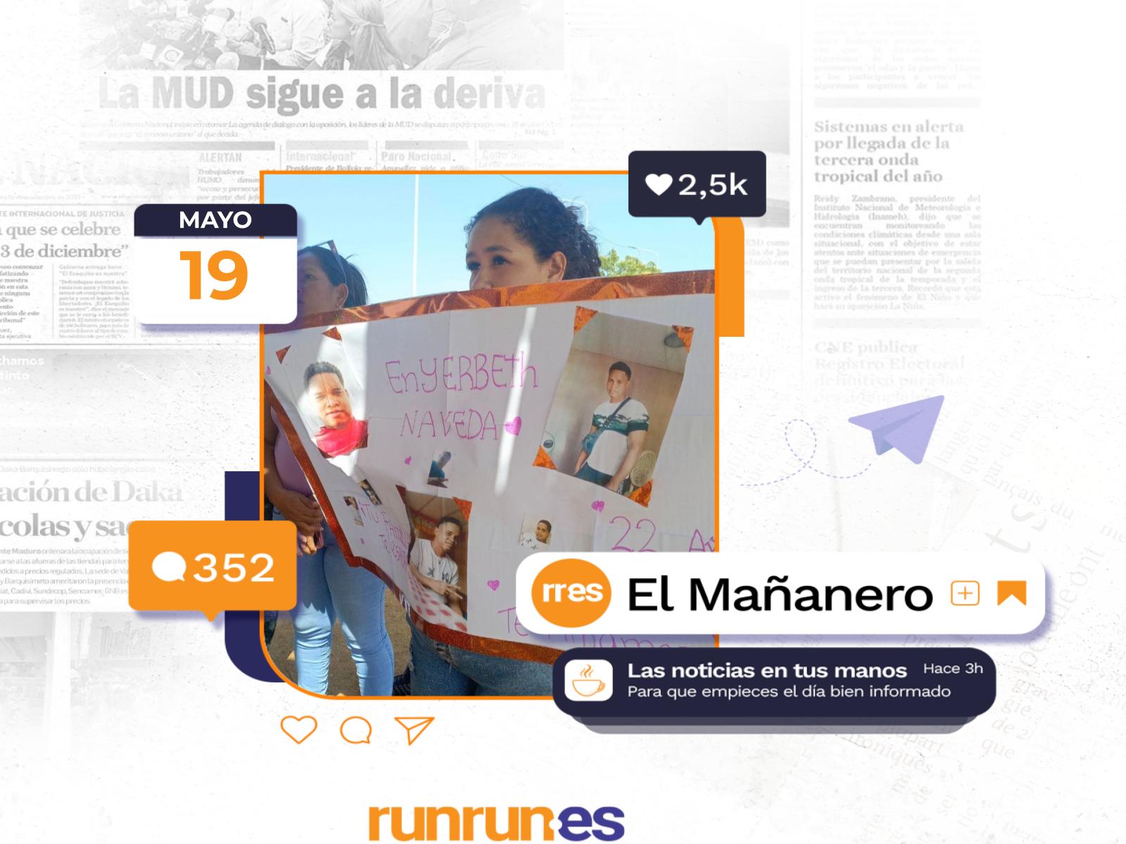 El Mañanero del 19 de mayo