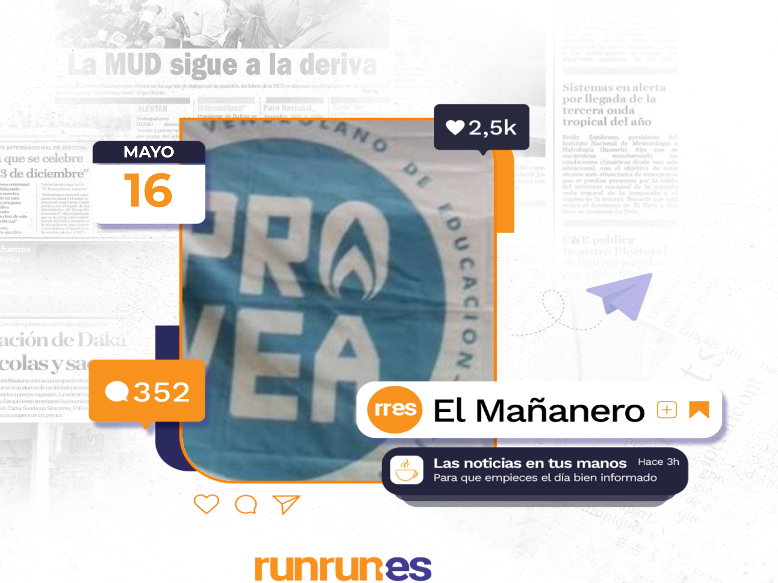 El Mañanero del 16 de mayo