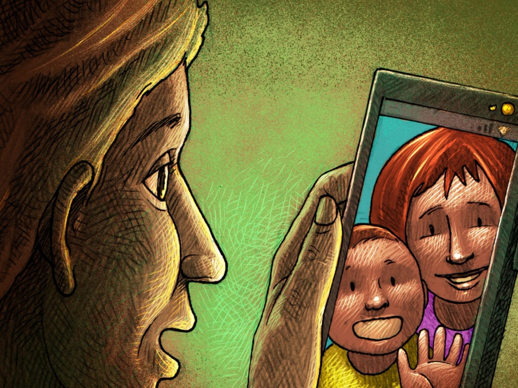 Ver crecer a su hijo a través de una pantalla