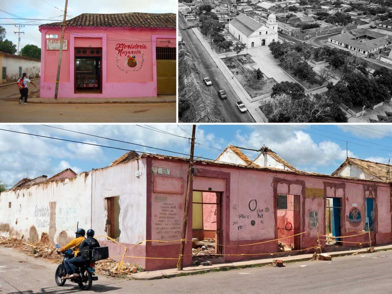 La casa de AnÃbal Hill Peña era un hito del centro histórico de Pueblo Nuevo de Paraguaná, Falcón. Foto Isaac López