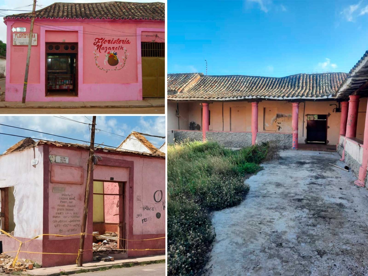La casa de AnÃbal Hill Peña era un hito del centro histórico de Pueblo Nuevo de Paraguaná, Falcón. Foto Isaac López