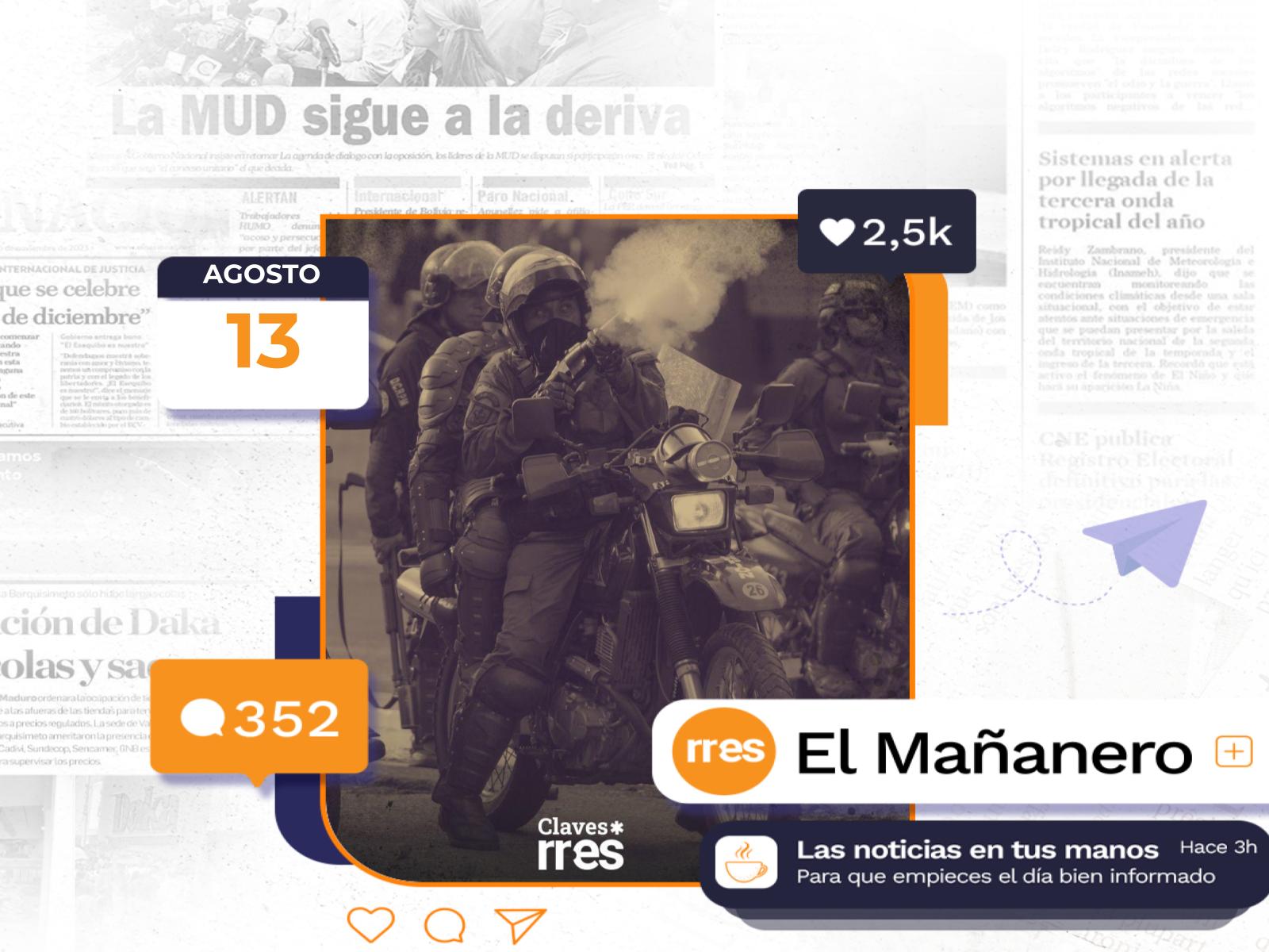 El Mañanero del 13 de agosto