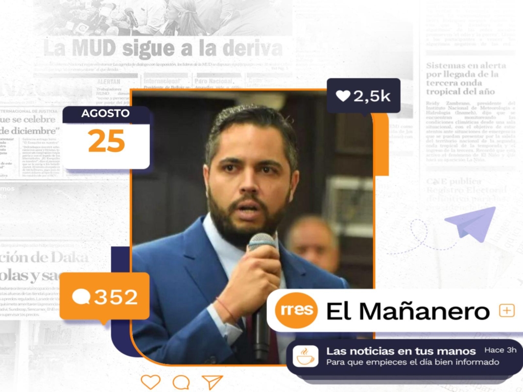 El Mañanero del 25 de agosto
