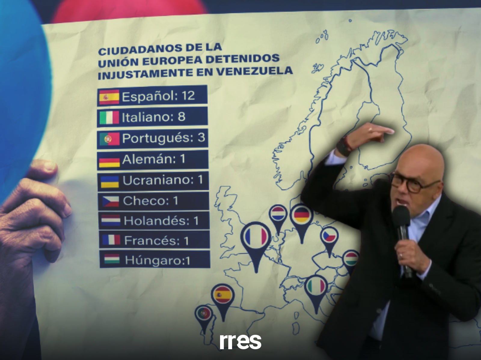 extranjeros detenidos en Venezuela