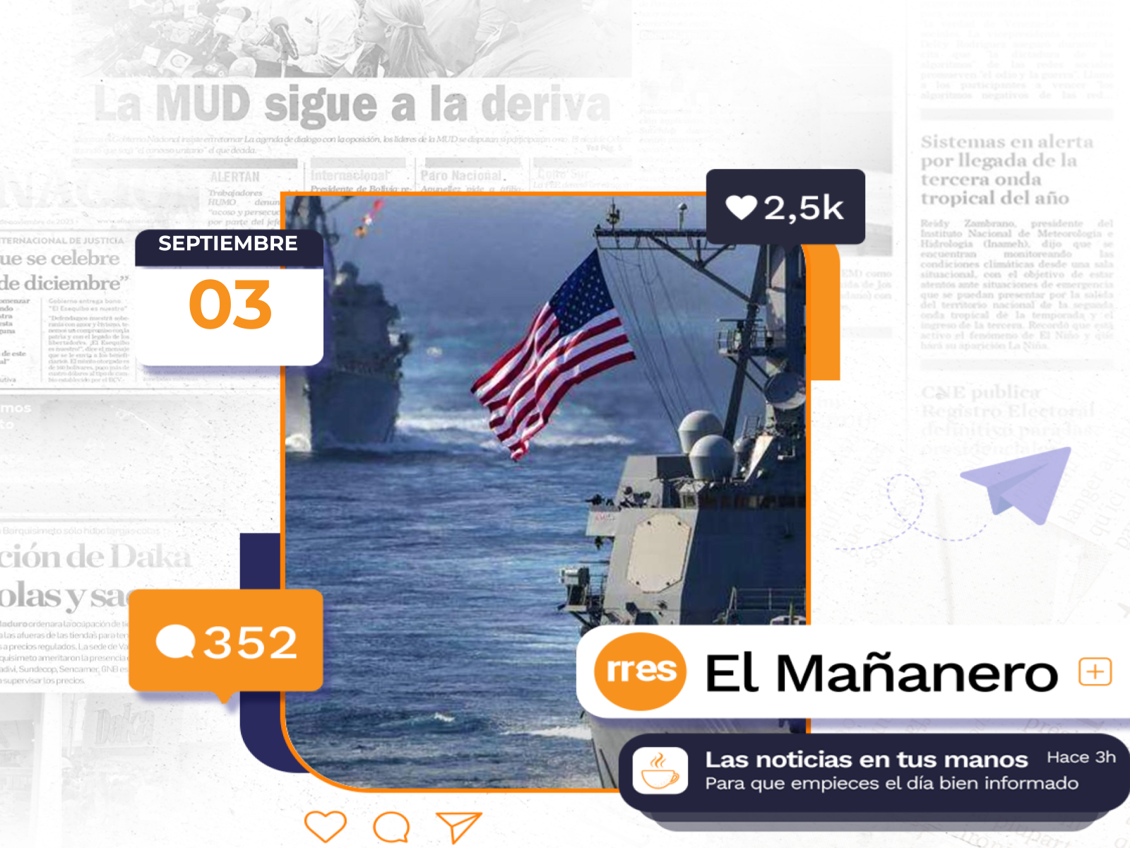 El Mañanero del 3 de septiembre
