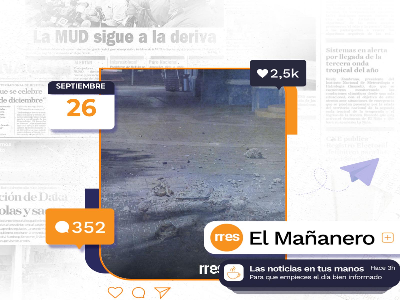 El Mañanero del 26 de septiembre