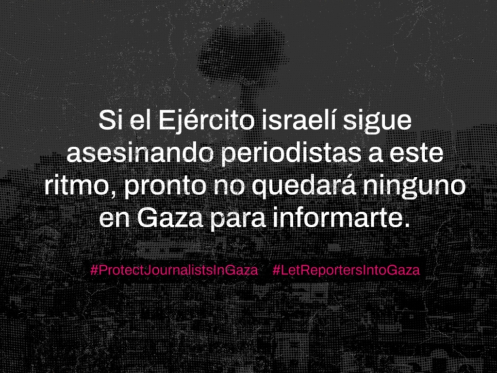 periodistas gaza
