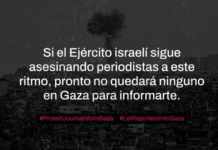 periodistas gaza