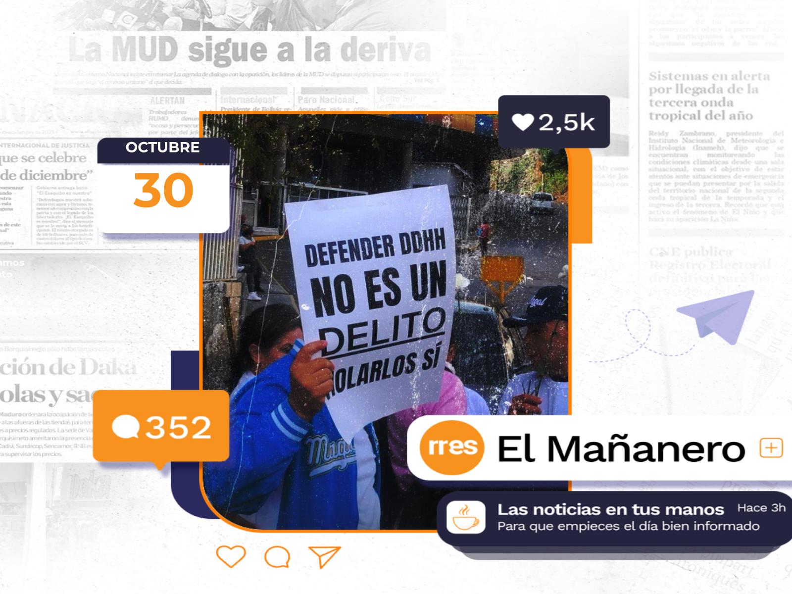 El Mañanero del 30 de octubre