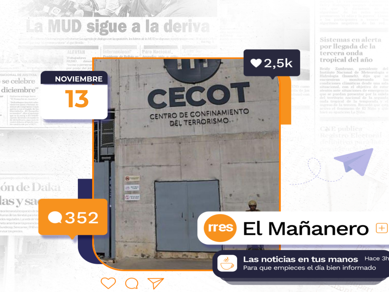 Mañanero del 13 de noviembre