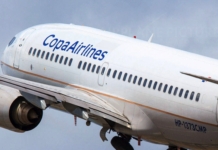 Imagen de un vuelo de Copa Airlines