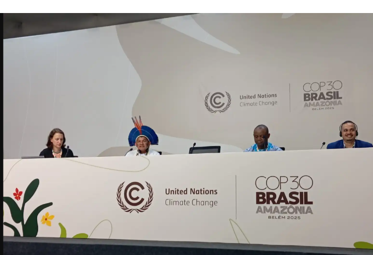 Cacique Jonas Mura denunció la explotación de gas en territorios indígenas del Amazonas.