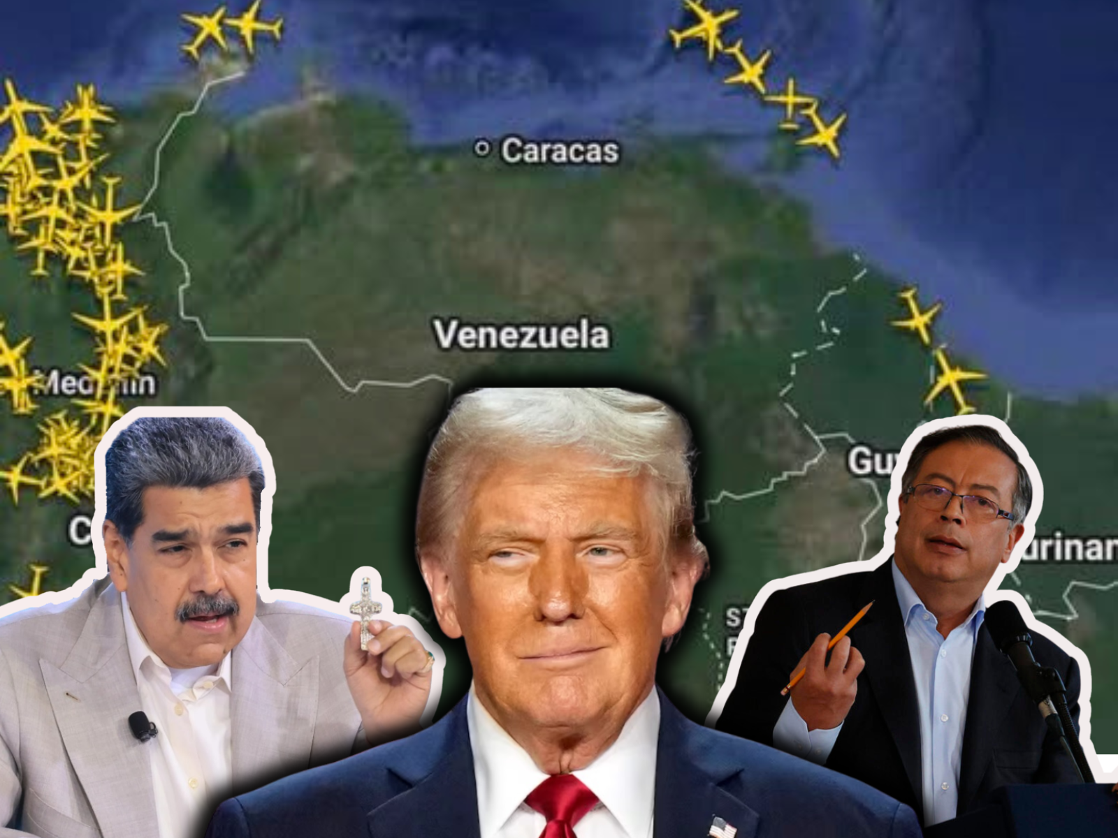 Cover image for Petro a Trump: "Un presidente extranjero no puede cerrar un espacio aéreo nacional"