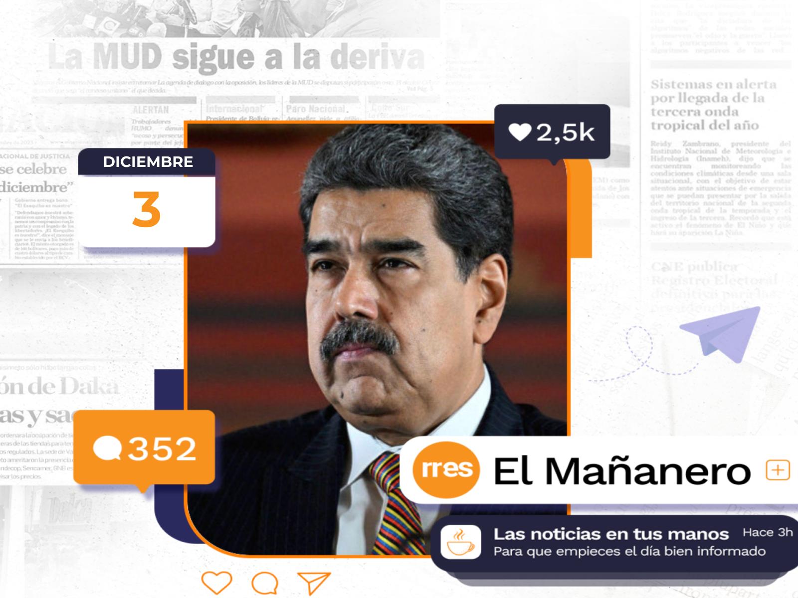 El Mañanero del 3 de diciembre