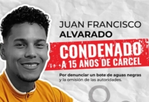 Juan Carlos Alvarado, estudiante de periodismo sentenciado a 15 años de prisión por reportar fallas en servicios públicos