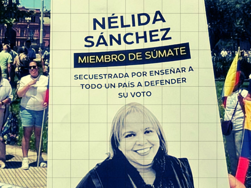 Nélida Sánchz, coordinadora nacional de formación ciudadana de Súmate y presa política
