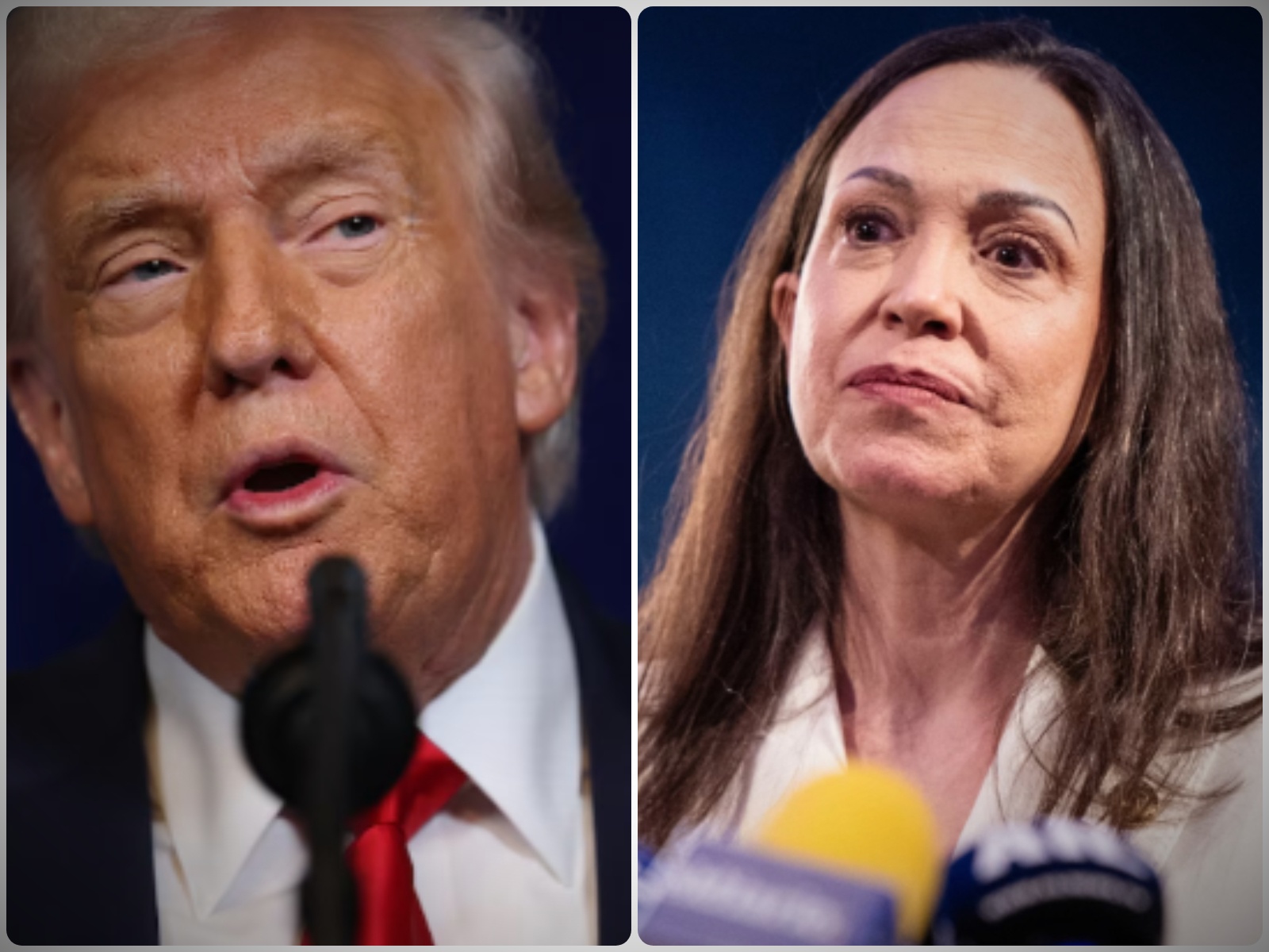 Machado agradeció a Trump pese a su distanciamiento
