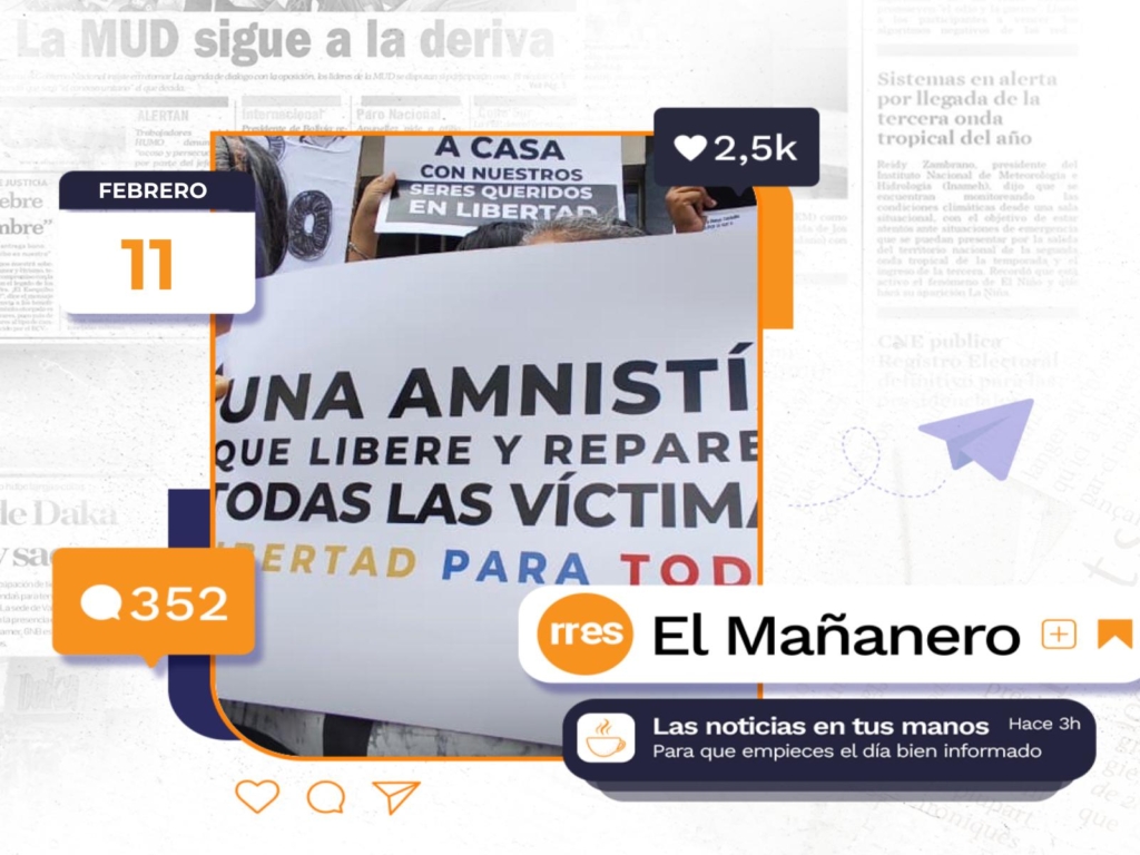 El Mañanero del 11 de febrero: Familiares de presos políticos protestaron frente a la AN