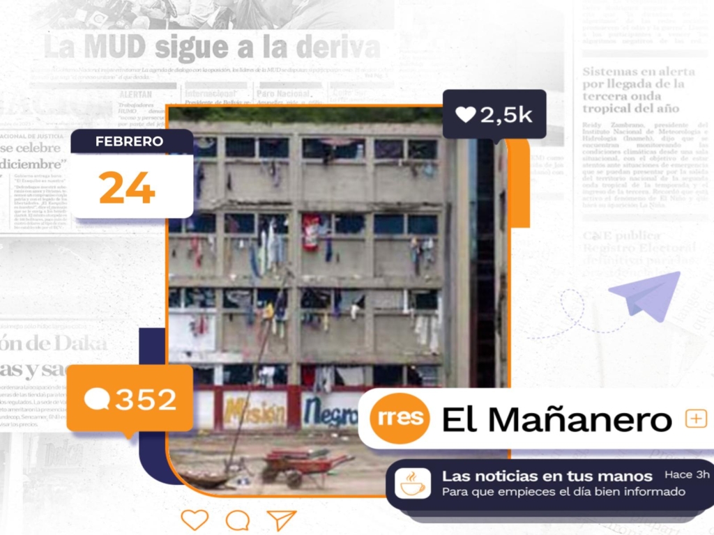 El Mañanero del 24 de febrero: 300 presos políticos en huelga de hambre en El Rodeo