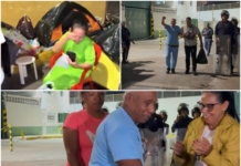 Imágenes de la excarcelación en Zona 7 la madrugada del 14 de febrero