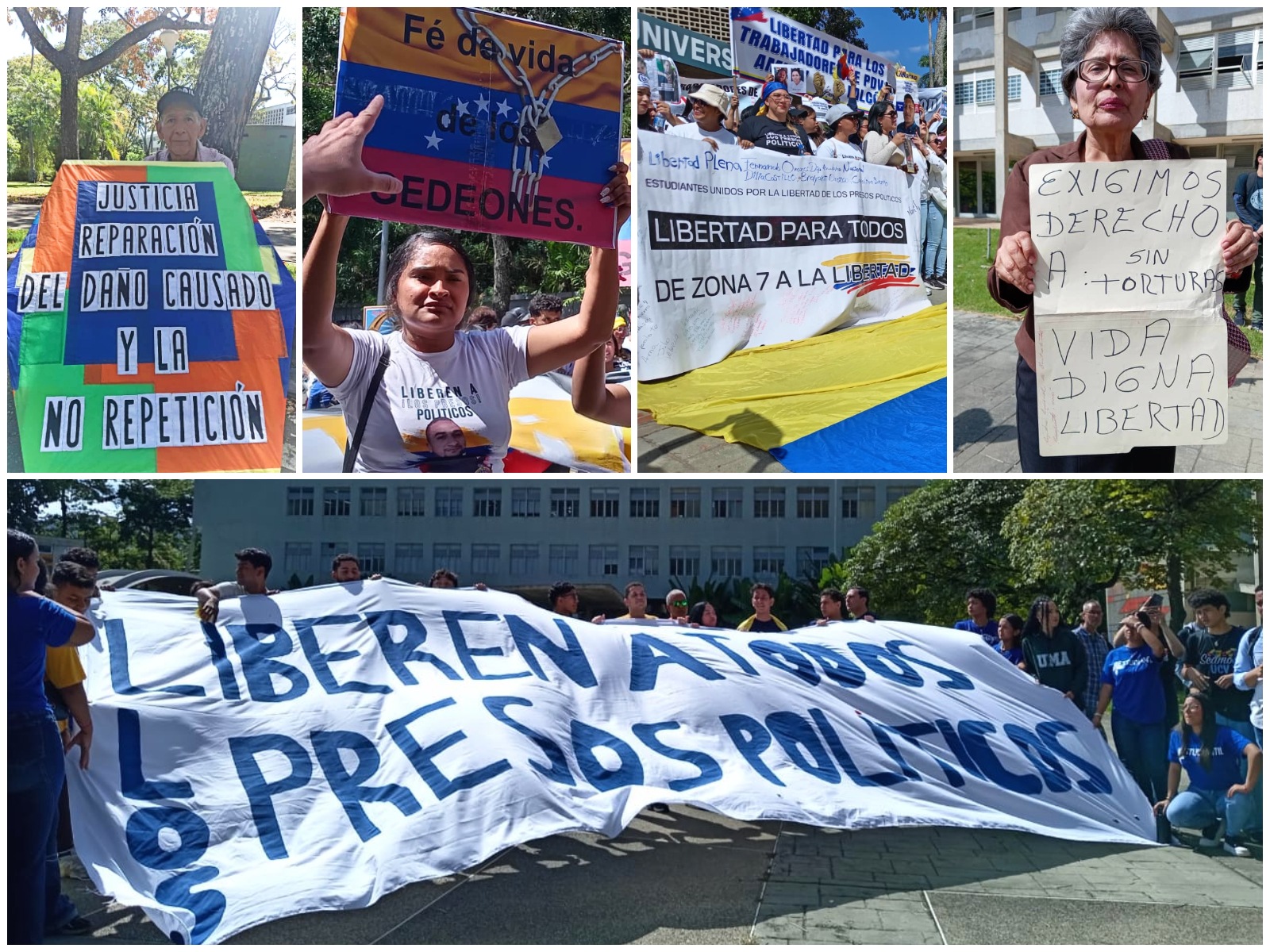 Imágenes de la concentración en la UCV del 3/02/2026