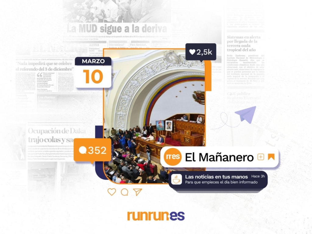 El Mañanero del 10 de marzo: Aprietan acelerador para Ley de Minas