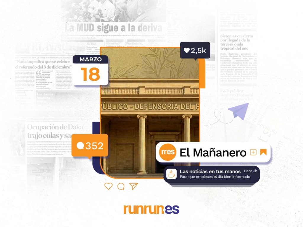 El Mañanero del 18 de marzo