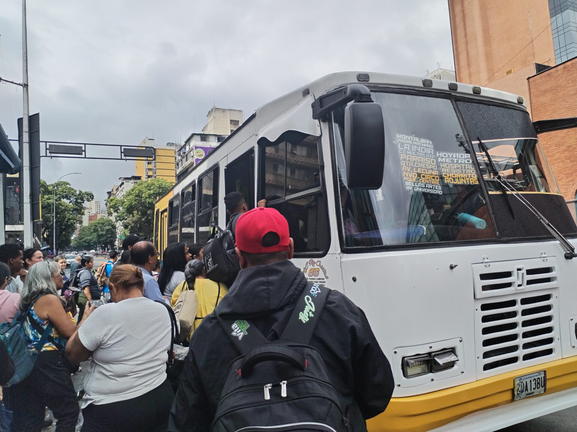 Imágenes del paro de transporte en Caracas
