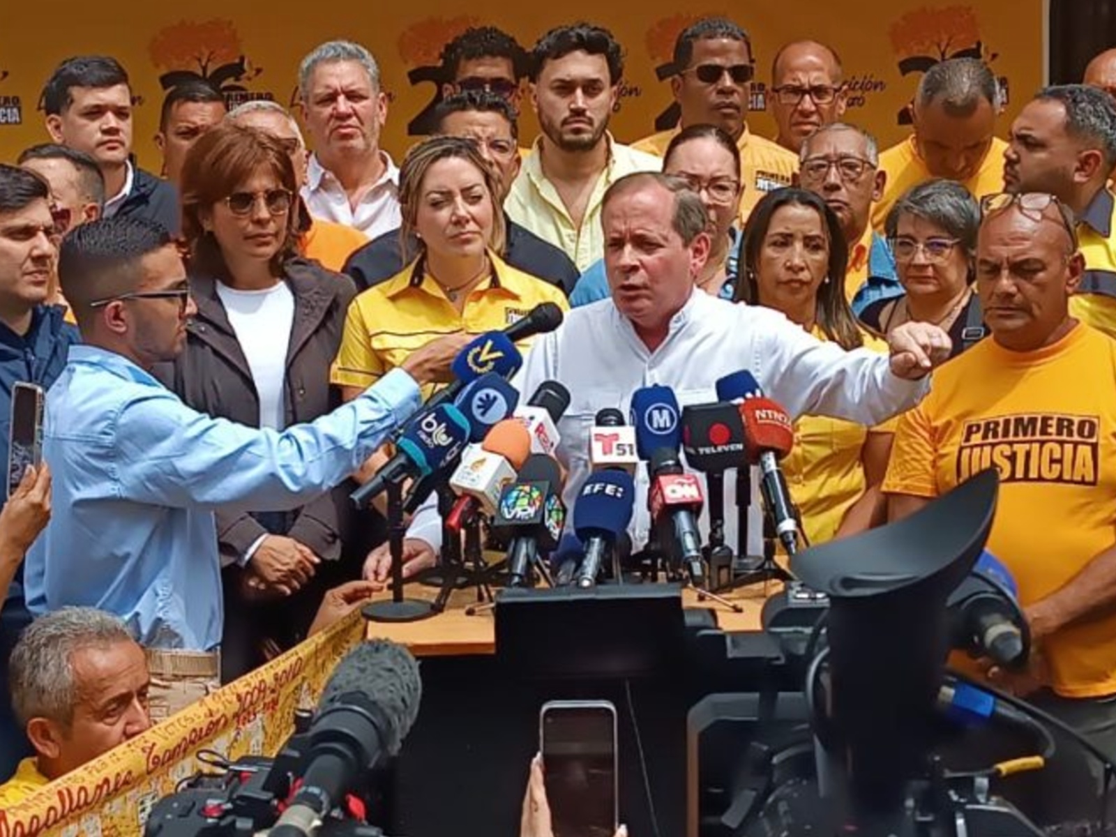 Rueda de prensa de Juan Pablo Guanipa