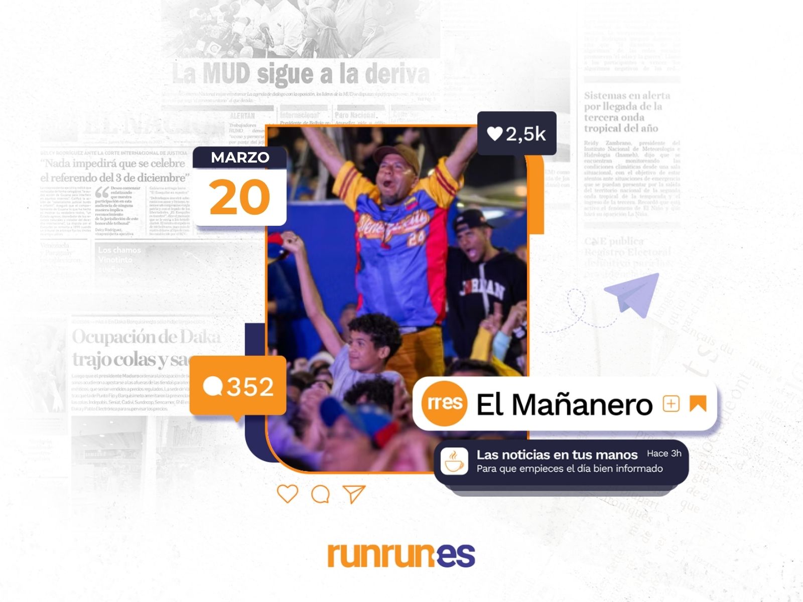 Mañanero del 20 de marzo