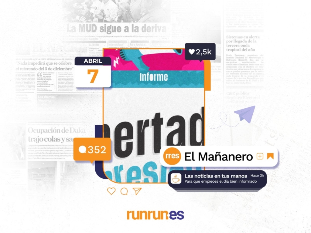El Mañanero del 7 de abril: La libertad de expresión se encuentra en retroceso