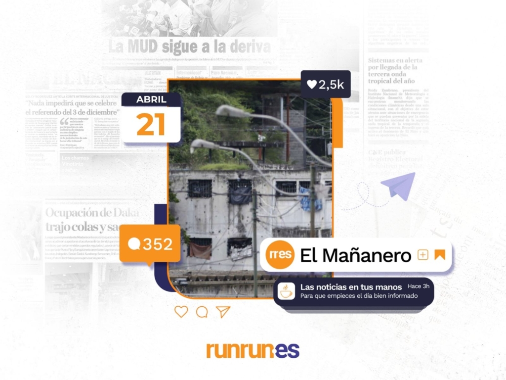 El Mañanero del 21 de abril: Dos privados de libertad fallecieron en menos de 24 horas